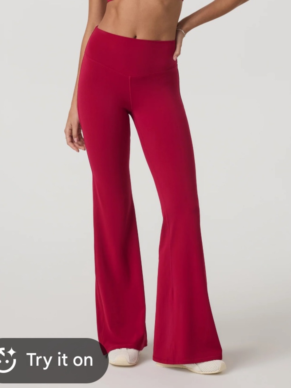 Vuori Women’s All The Form Strawberry Red Flare Leggings Large